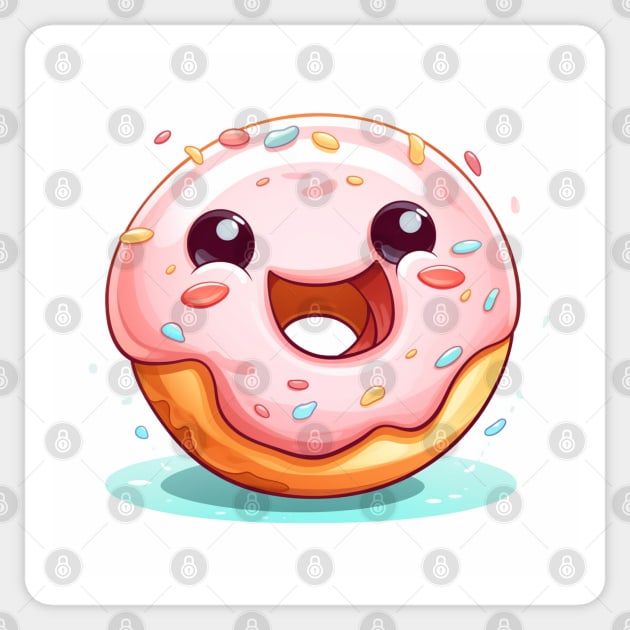 Happy donut Sticker by Riverside-Moon